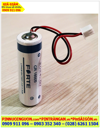 FORTE CR18505 (Zắc PH2.54-2P), Pin FORTE CR18505 Lithium Manganese 3v 2500mAh chính hãng